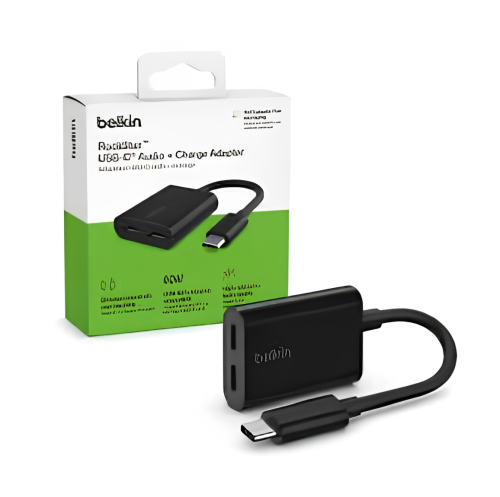 محول بيلكن روكستار للصوت والشحن بمنفذ USB