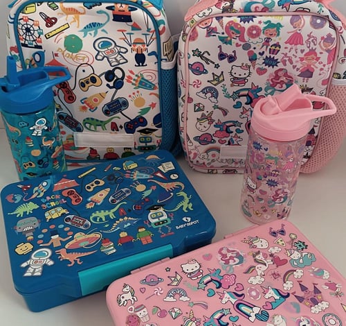 طقم العوده للمدارس ٨ منتجات (شنطه مدرسه - شنطه لنش...