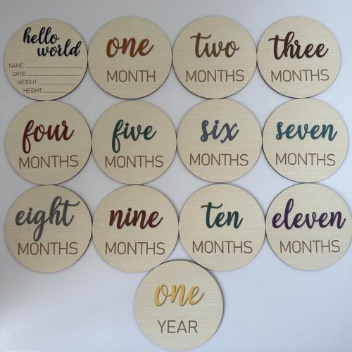 كروت اشهر العمر خشب