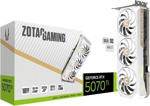 ZOTAC GEFORCE RTX™ 5070 TI 16G SOLID CORE OC WHITE...