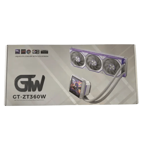 GTW GT-ZT360W LCD SCREEN 360 ARGB CPU LIQUID COOLE...