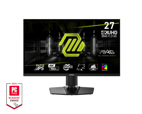 شاشة MSI MAG 274UPF E2 27 بوصة للألعاب – 4K UHD، 160Hz، استجابة 0.5ms