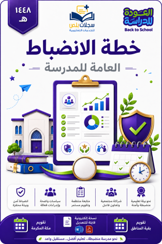 خطة الانضباط العامة للمدرسة بهوية العودة للدراسة 1...