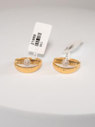 Yellow gold ring Italian design (2.04 grams - 18 k...