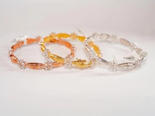 Rose gold bracelet Italian design (9.00 grams - 18...