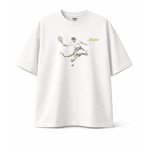 White T-shirt Graphic Tennis