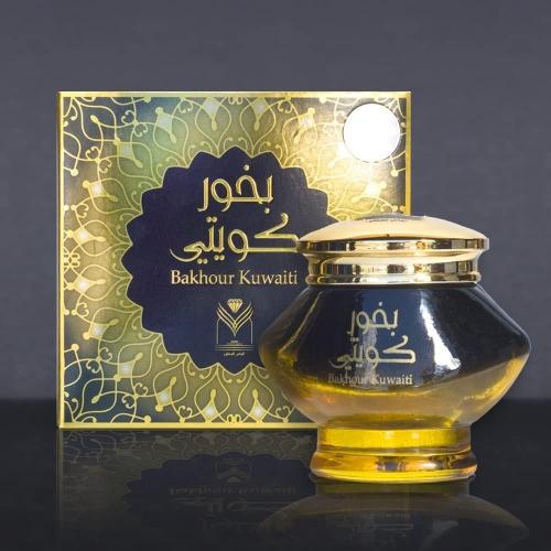 بخور كويتي - عود مسكي شرقي فاخر، زجاجة زجاجية ذهبي...