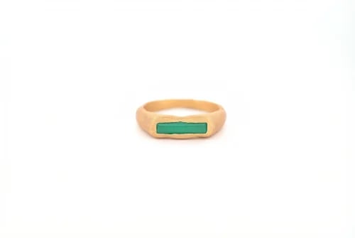 Green Agate Ring