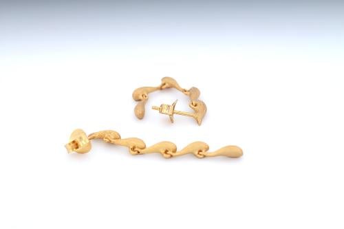Gold Drop Dangle Earrings
