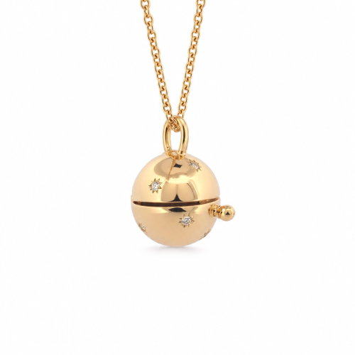 Starry Galaxy Locket Necklace