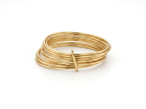 Seven Parallel Gold Bands Ring