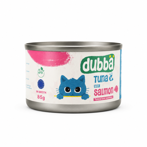 معلبات dubba تونه مع سلمون في المرق 85g