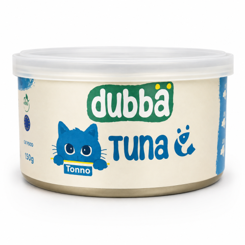 معلبات dubba تونه في المرق للقطط البالغه والصغيره...