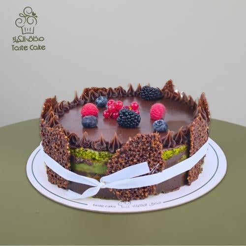 كيكة نوتيلا الفستق - دائريه