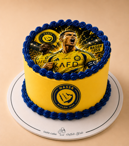 كيكة انتصار نادي النصر السعودي