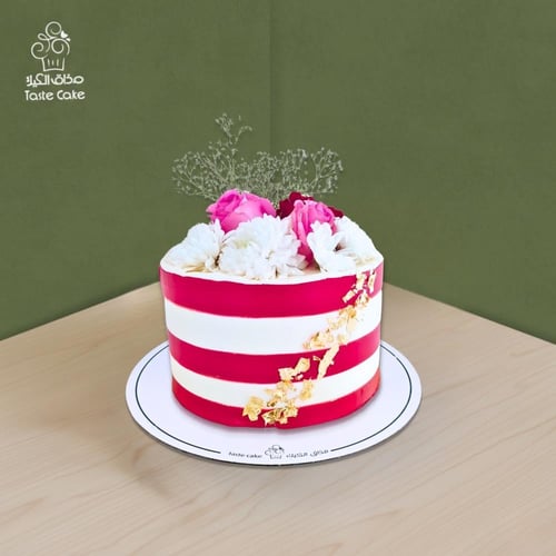 نيكد كيك - احمر مخطط