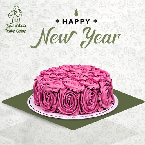 روز كيك وردي بينك