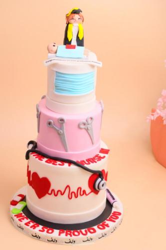 كيكة تخرج دكتور 3 دور