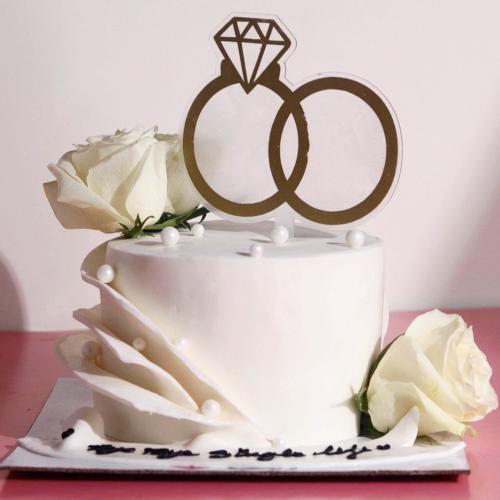 كيكة مناسبات الزواج 6 انش