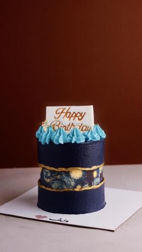 كيكة هابي بيراثدي ليلة النجوم