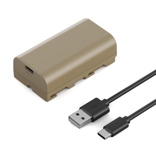 K&F NP-F550 Battery 3500mAh with Type C Direct Rec...