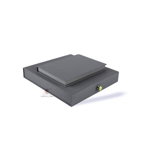 ألبوم رمادي غامق بدون حشو مع مقبض A4+USB