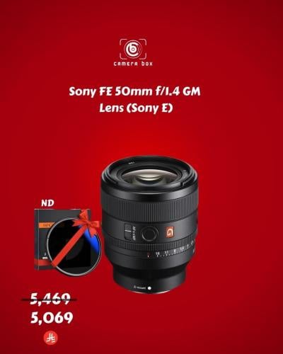 Sony FE 50mm f/1.4 GM Lens (Sony E)