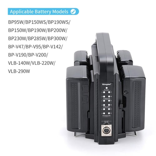 Kingma Quad 4-Channel Charger for V-Mount Battery