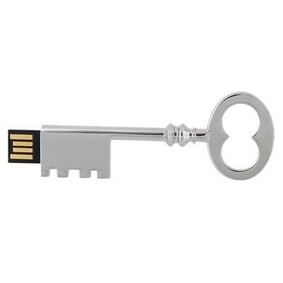 CLASSIC Silver KEY USB FLASH 8GB