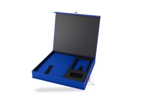 ألبوم أزرق مع حشو 20 صورة مع مقبض A4+A6+USB