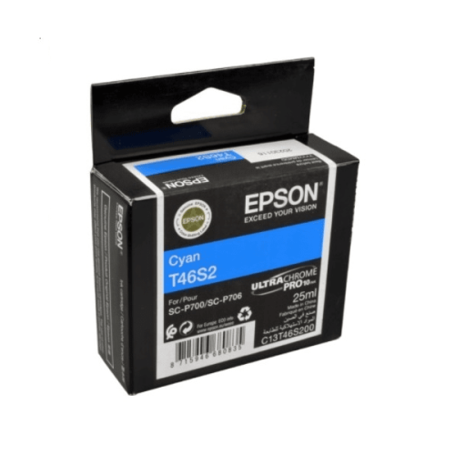 Epson T46S2 Cyan Ink Cartridge for P700 Printer