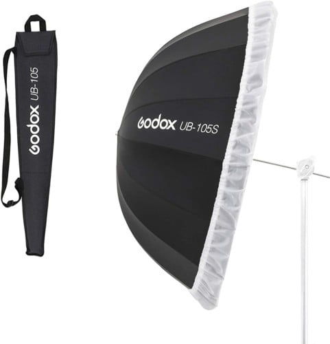 Godox Parabolic Umbrella silver 105 CM With Diffus...