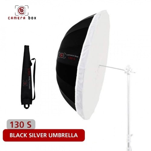 Camera Box Parabolic Umbrella silver 130 CM With D...