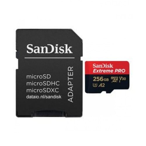 SanDisk 256GB microSDXC Extreme PRO UHS-I U3 V30 C...