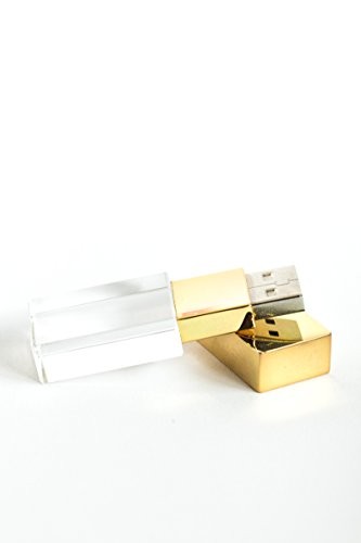 Gold Crystal Flash Drive, USB 8GB