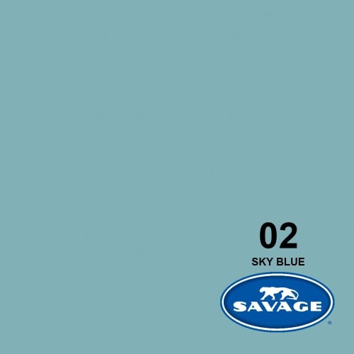 Savage #02 Seamless Background Paper (Sky Blue, 2....