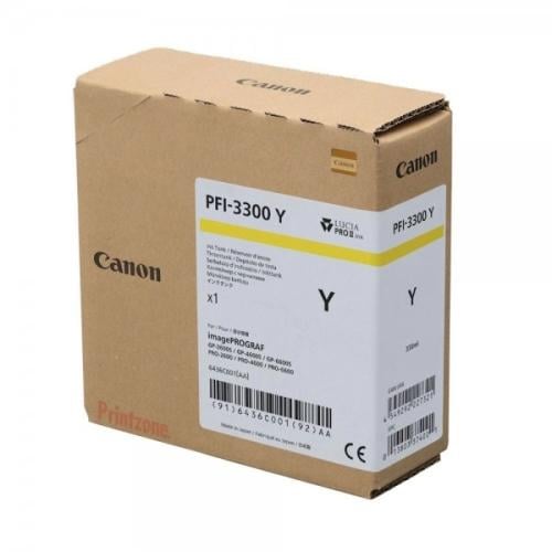 Canon PFI-3300Y Yellow Ink 330ml) PRO-2600/PRO-460...
