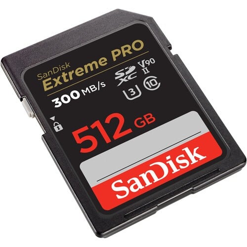 SanDisk 512GB Extreme PRO UHS-II SDXC Memory Card