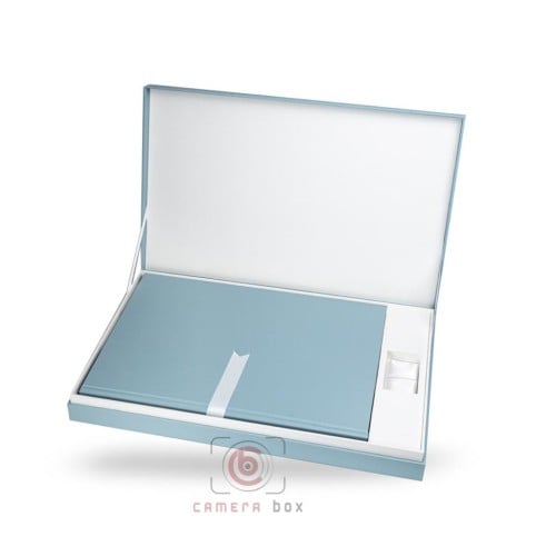 ألبوم بدون حشو سماوي A4+USB