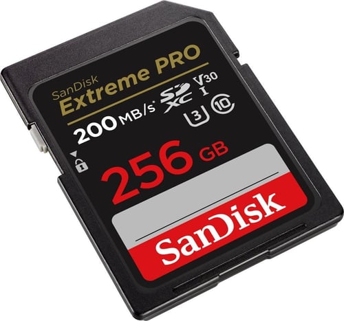 SANDISK EXTREME PRO SDXC 256GB 200/140 MB/s C10 V3...