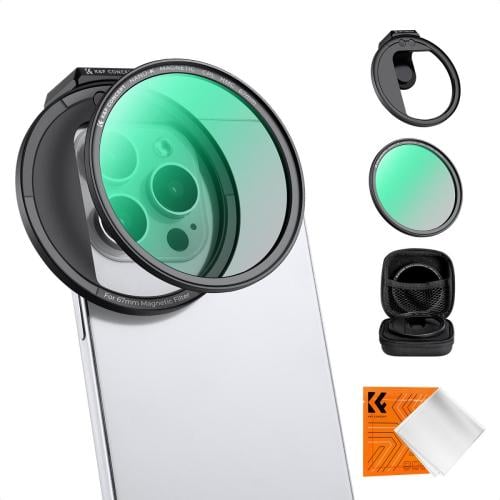 Clip On 67mm CPL Magnetic Phone Lens Filter Kit, P...