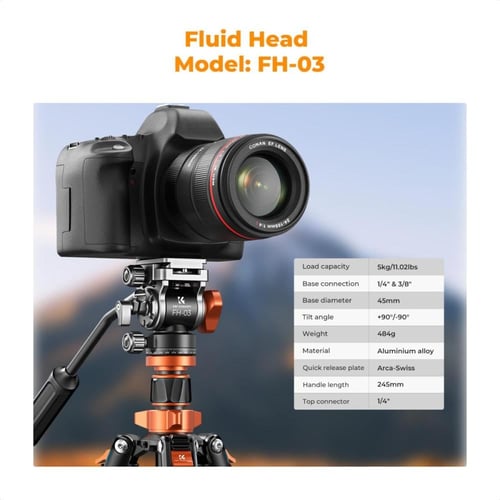 83''/2.1m Camera Video Tripod For Dslr Compact Alu...