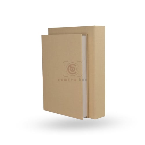 ألبوم بدون حشو قماش بيج A4