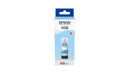 Epson 108 Mastilo Ink Original Light Cyan Printer...