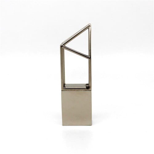 فلاش USB هندسي 8G فضي