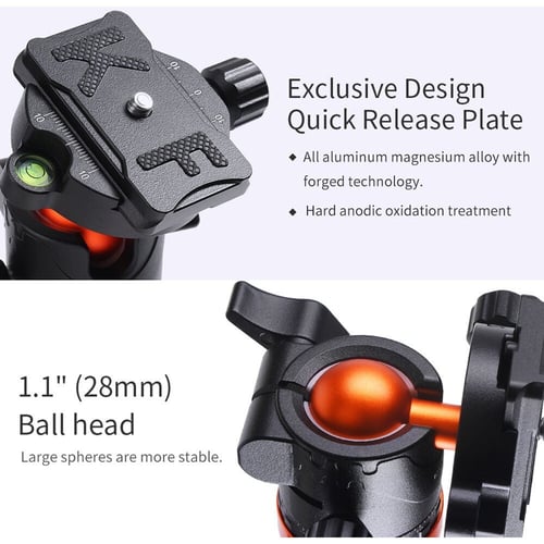 K&F Concept SA254T2 Lightweight Aluminum Compact T...