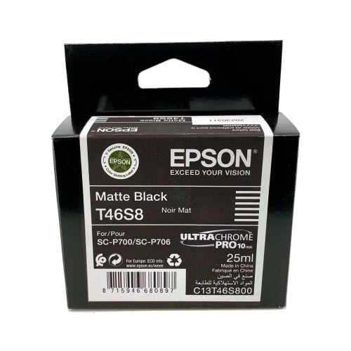 Epson T46S8 Matte Black Ink Cartridge for P700 Pri...