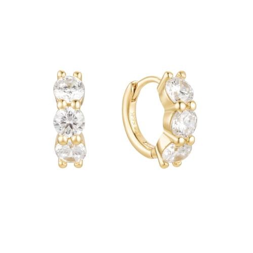 Shaula Medium Hoops - Gold