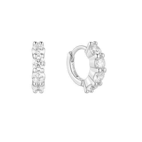 Shaula Small Hoops - Silver