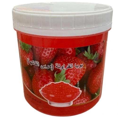 حبوب البوبا بنكهة الفراوله 1.2kg
